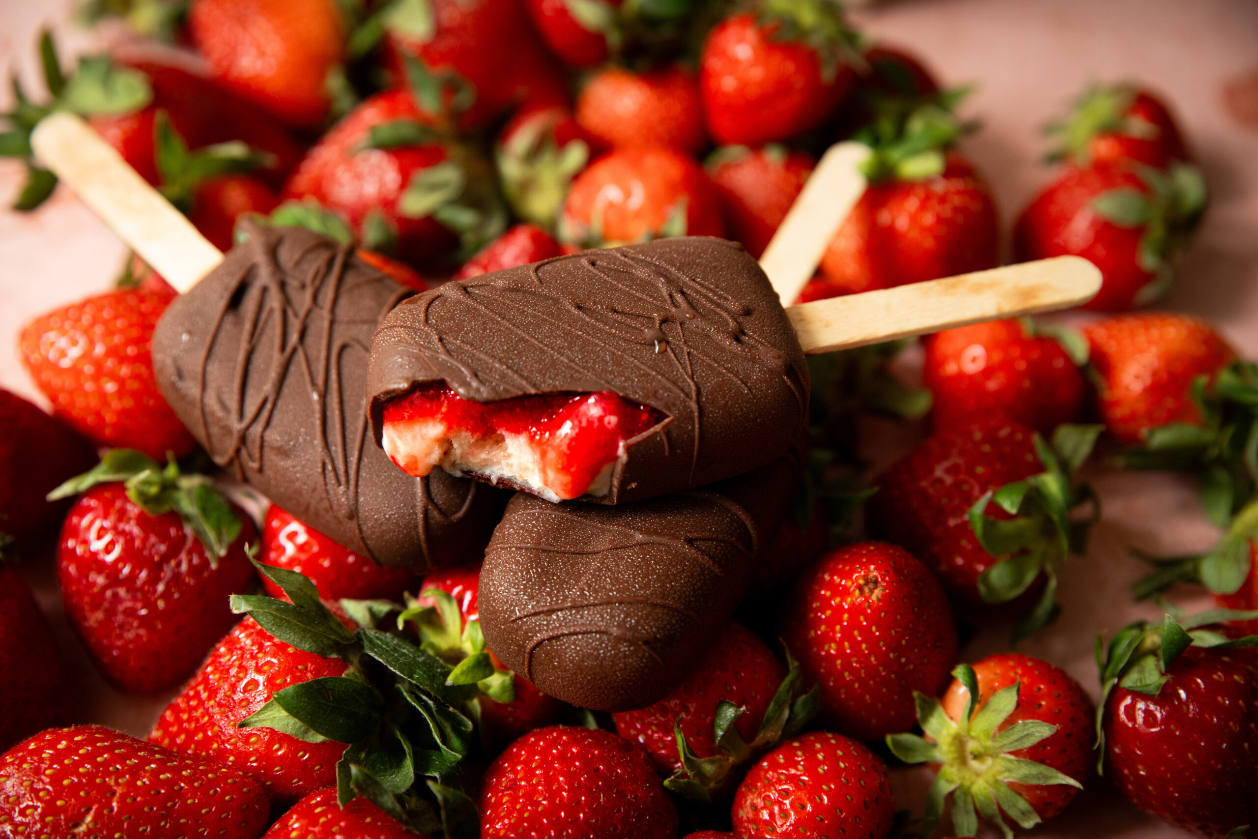 Maasika pulgajäätised